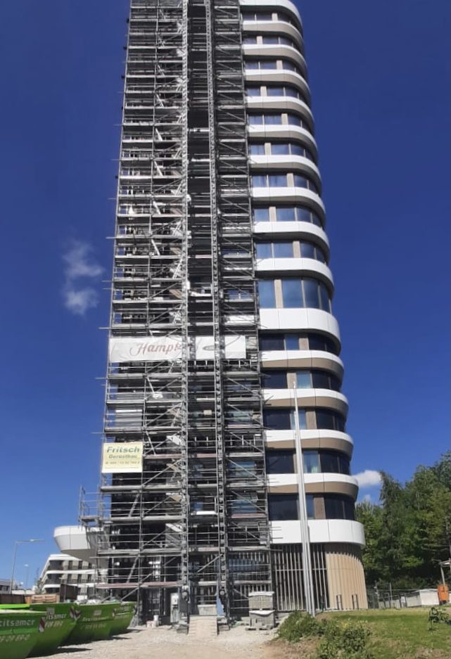 München Neo Treppenläufe Treppenhaus Sichtbeton Betonkosmetik Betonlasur Betonretusche